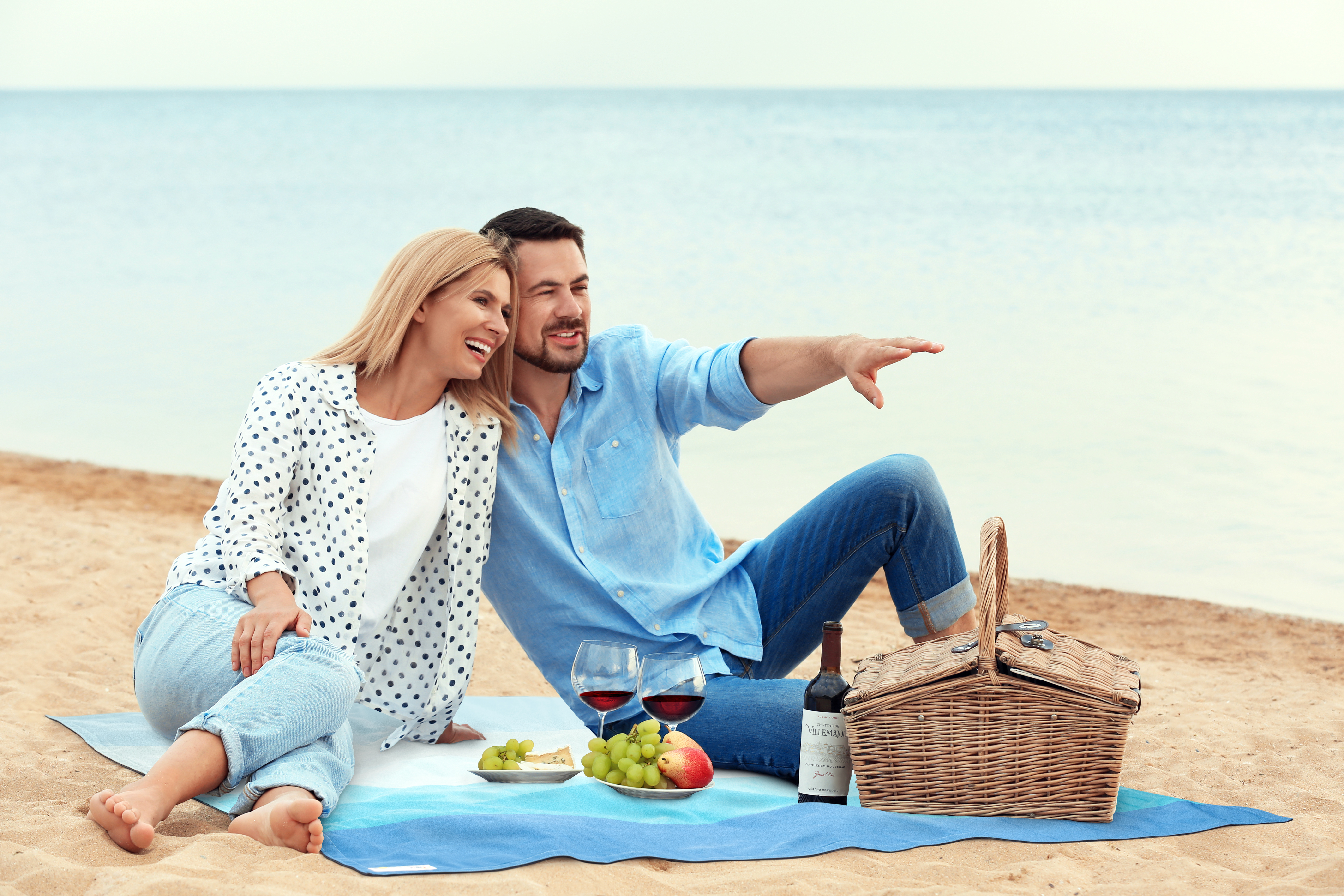 Multifunktions-Outdoordecke in hellblau-blau Multifunktions-Outdoordecke in hellblau-blau