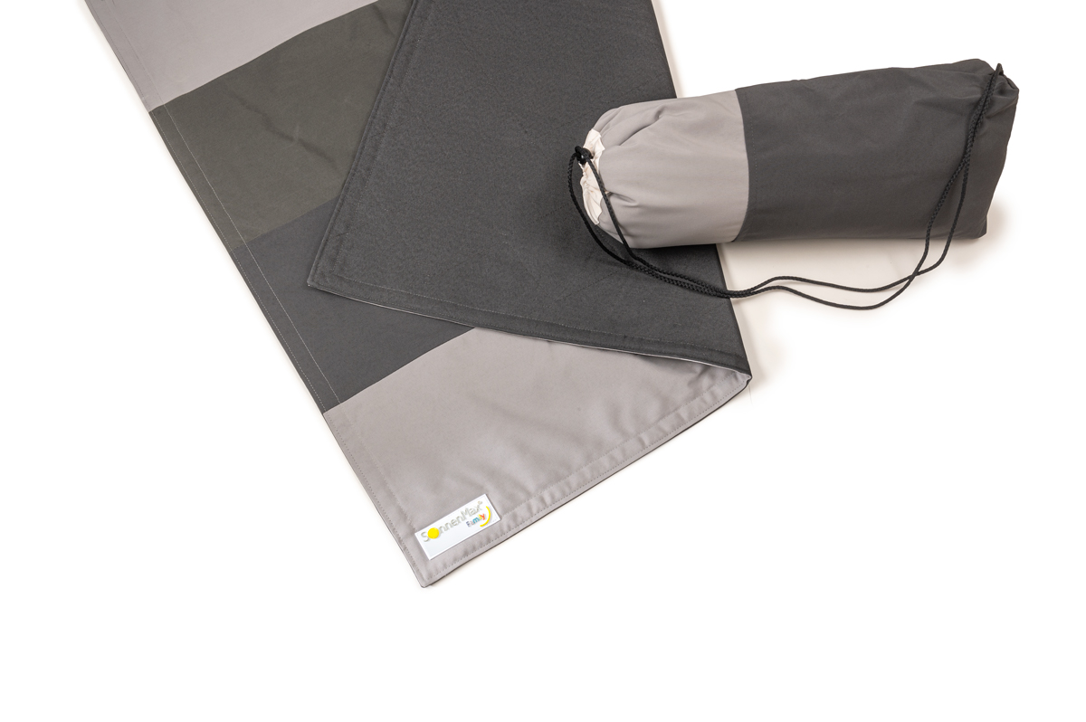 Multifunktions-Outdoordecke in grau-weiß Multifunktions-Outdoordecke in grau-weiß