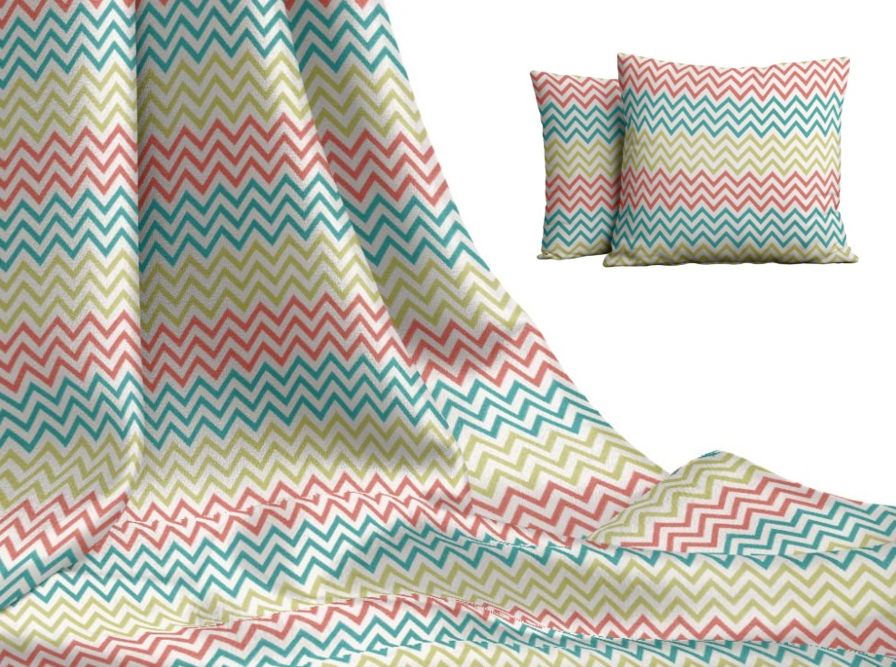 Stoff Meterware Banjar in Türkis-Beige-Kaminrot | Kollektion Bali IN&OUT Stoff Meterware Banjar in Türkis-Beige-Kaminrot | Kollektion Bali IN&OUT